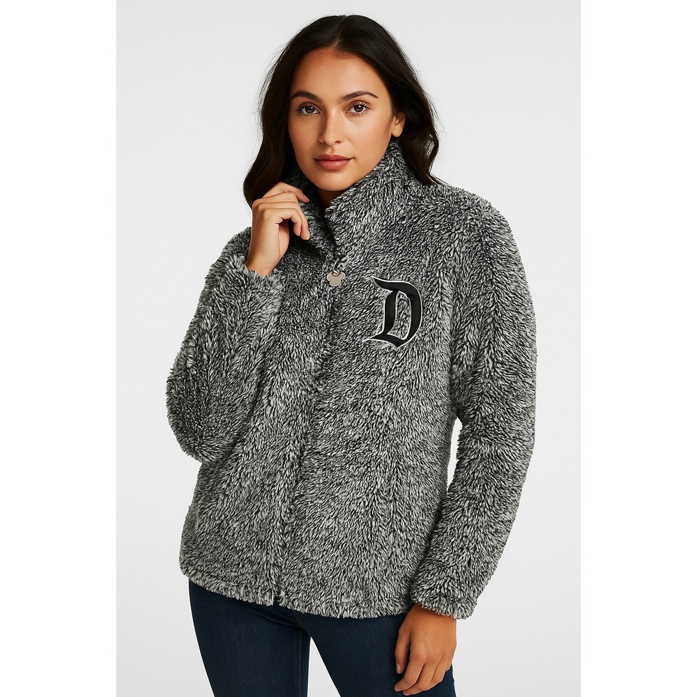 Disney Cozy Furry Jacket – Size‎ L – Grey/Black